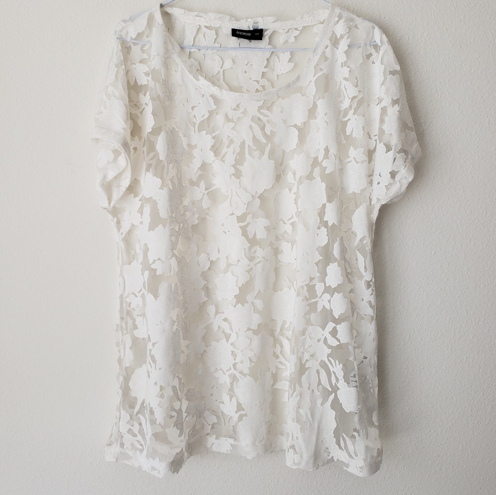 Janina Floral Sheer Tee